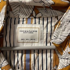 Denim & Flower Blue Striped Floral Shirt